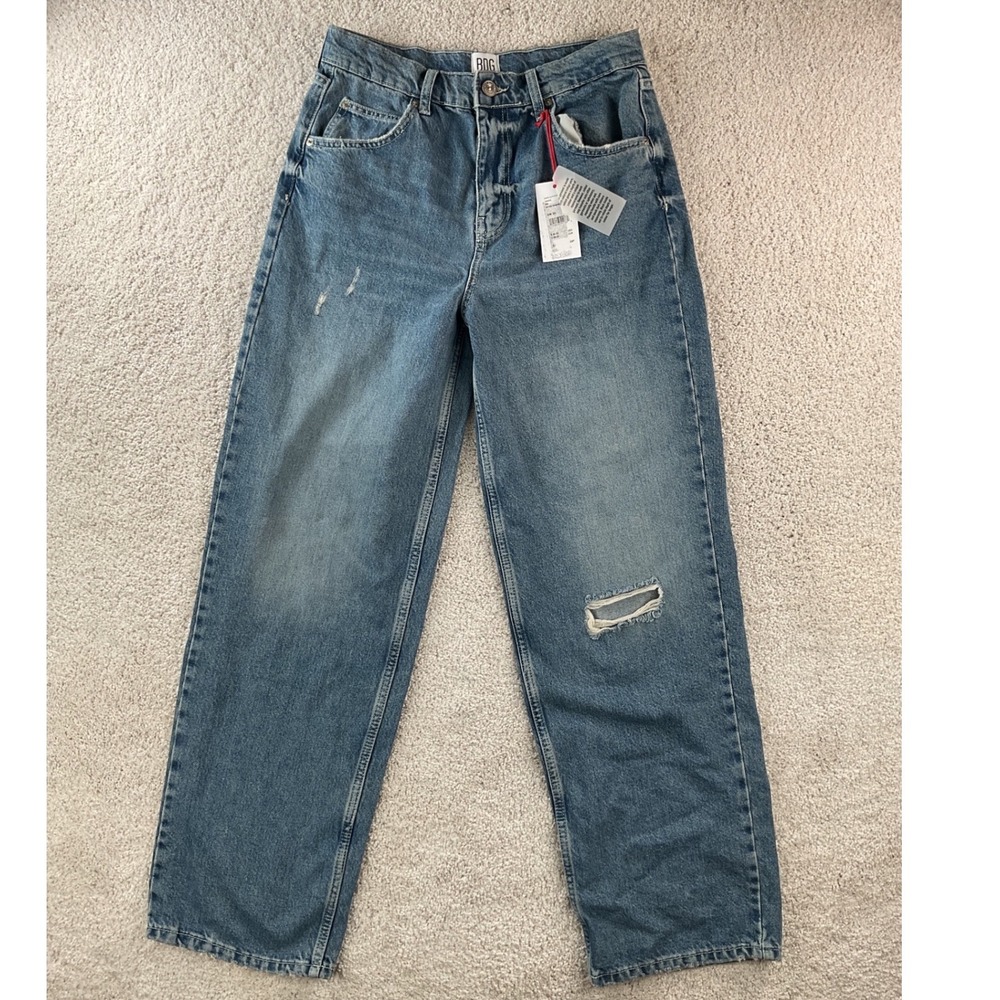 BDG‎ Urban Outfitters Boyfriend Jeans W30 L32 Medium Wash Distressed High Rise
